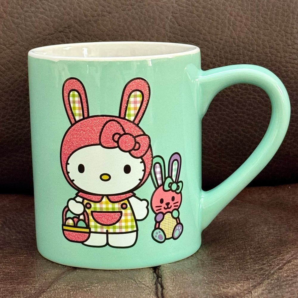 Hello Kitty in Bunny Suit with Rabbit 14oz Ceramic Easter Mug